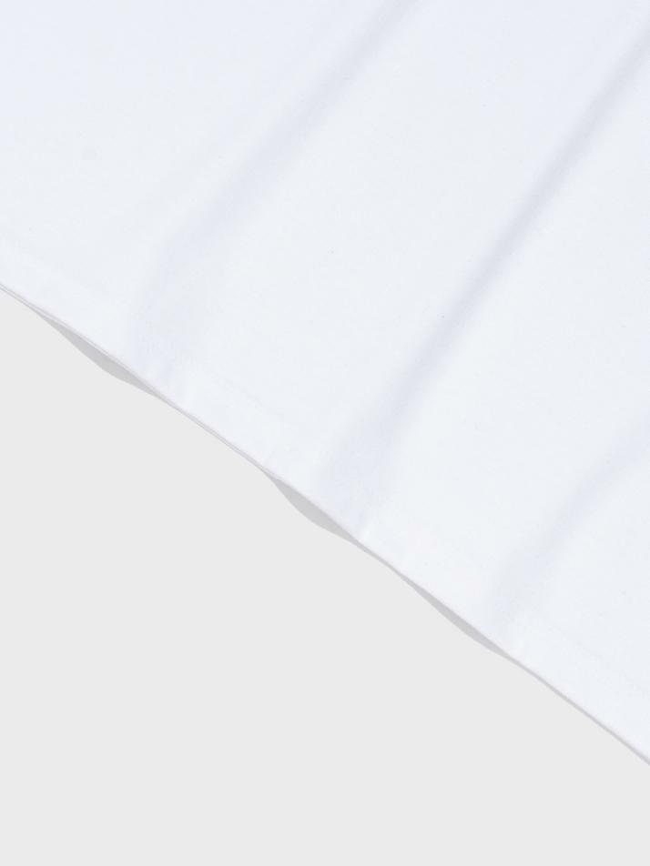 더 블루 웨이브 그래픽 반팔 티셔츠 (화이트)