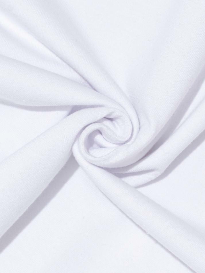 더 블루 웨이브 그래픽 반팔 티셔츠 (화이트)