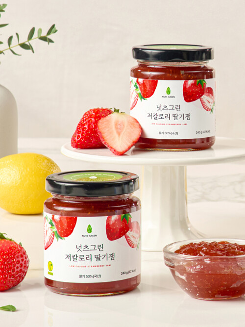 넛츠그린 저당 저칼로리 딸기잼 알룰로스 과일쨈 240g
