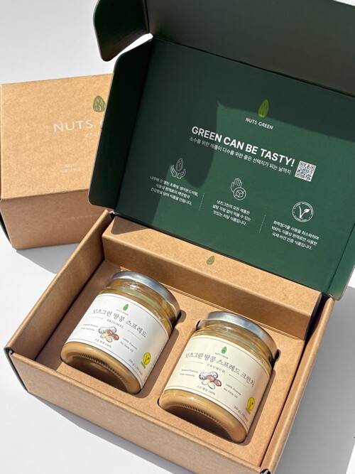 넛츠그린 견과 땅콩 & 크런치 스프레드 2구 선물세트