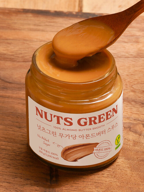 넛츠그린 무가당 아몬드버터 스무스 100% 스프레드 200g