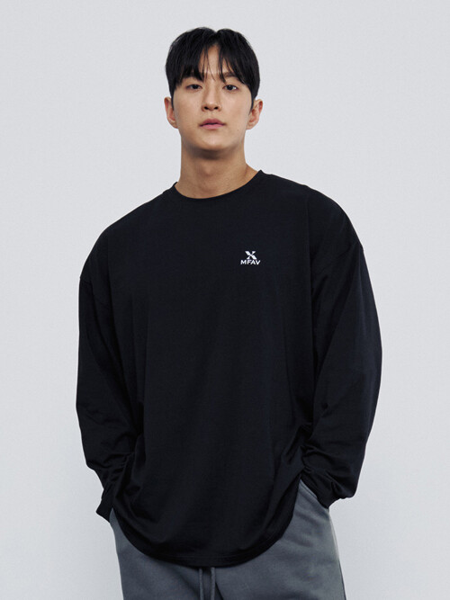 컴포트 스트레치 롱 슬리브 블랙