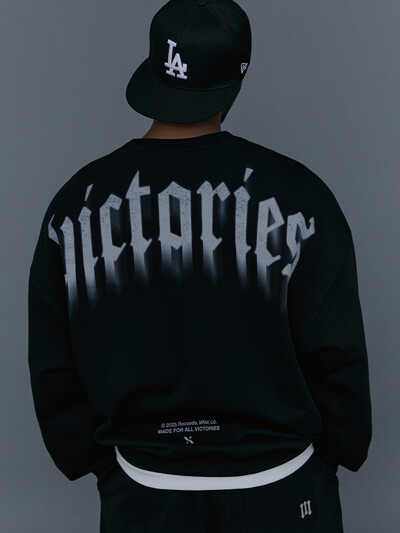 잉크번 쉐도우 셋업 스웻셔츠 블랙