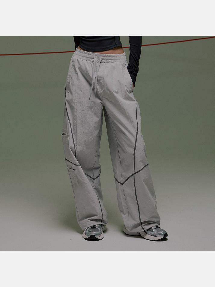 테크라인 립포켓 아노락 팬츠 라이트그레이