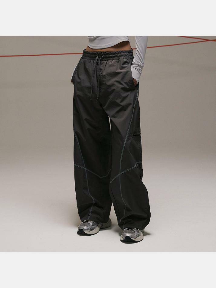 테크라인 립포켓 아노락 팬츠 차콜