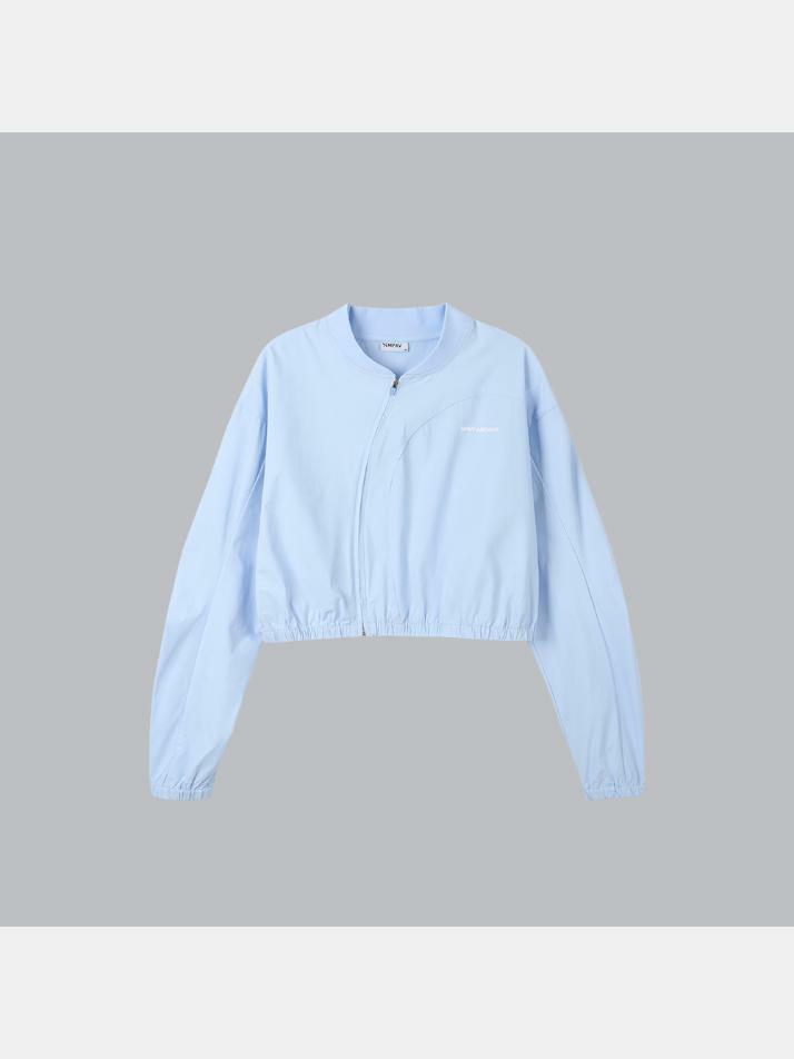 라이트 아크 슬랜트 집업 스카이블루