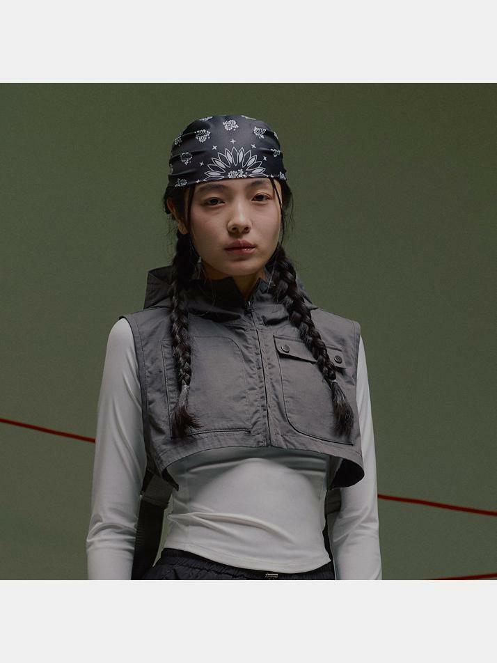 테크웨어 트윈포켓 러너 베스트 차콜