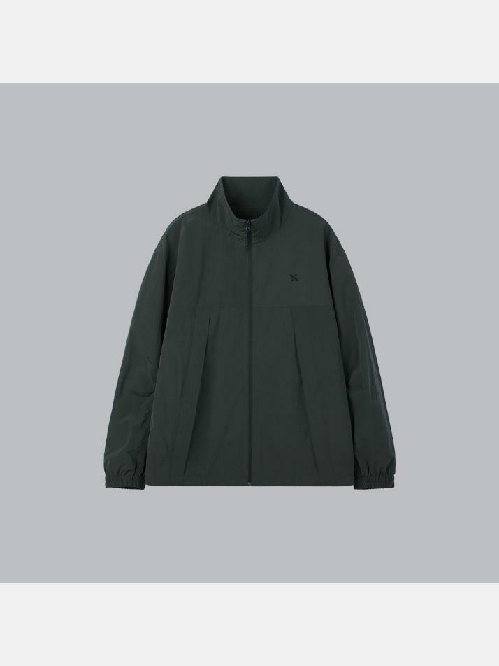 유틸리티 슬랜티드 집업 다크그레이