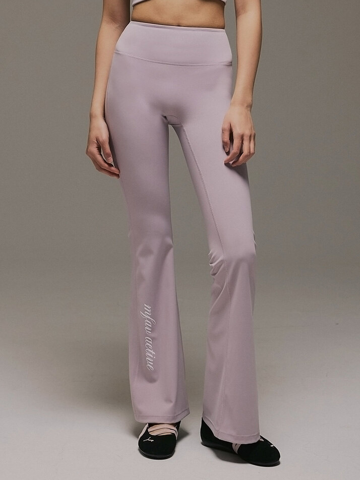 서포티브 크로스 부츠컷 레깅스 라벤더
