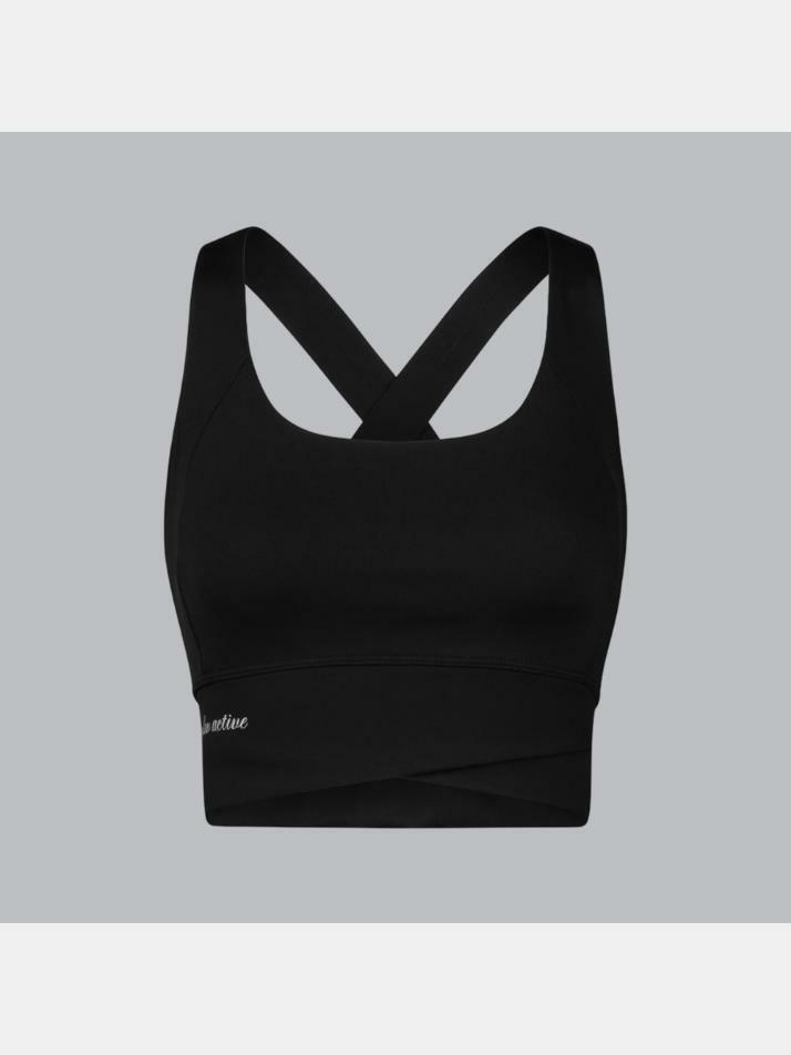 서포티브 크로스 소프트 브라탑 블랙