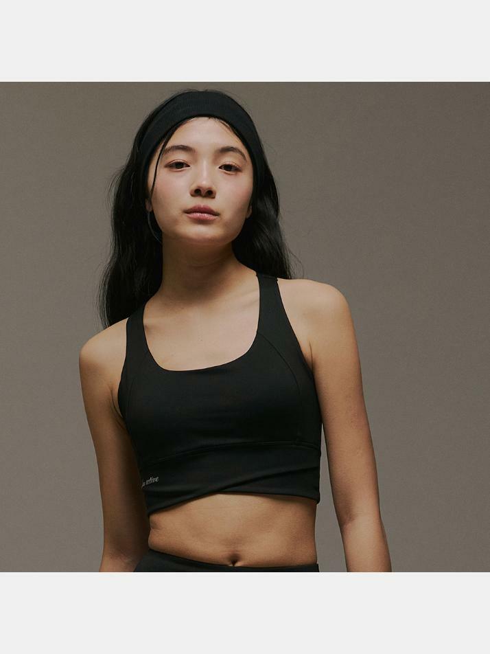 서포티브 크로스 소프트 브라탑 블랙