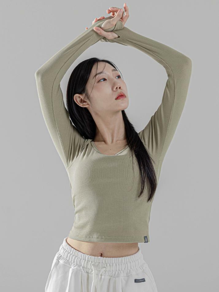 핑거홀 골지 긴팔탑 2TT5236