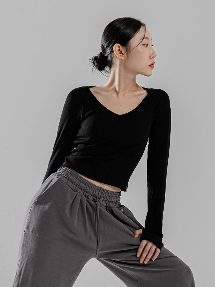 핑거홀 골지 긴팔탑 2TT5236