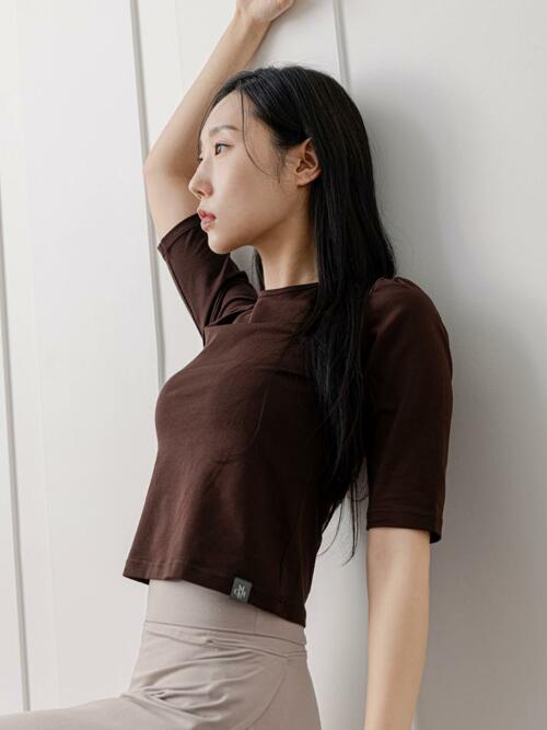 보트넥 코튼 탑 2TT4235