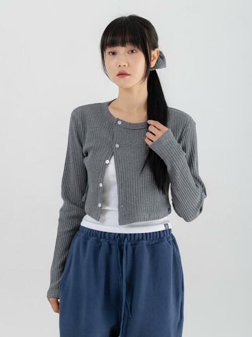 립라인 크롭 가디건 3TT5388