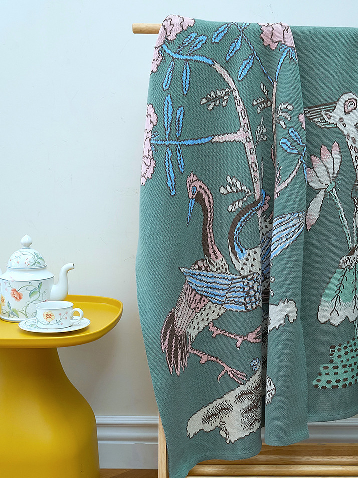 스마일 장생도(거북) 블랭킷