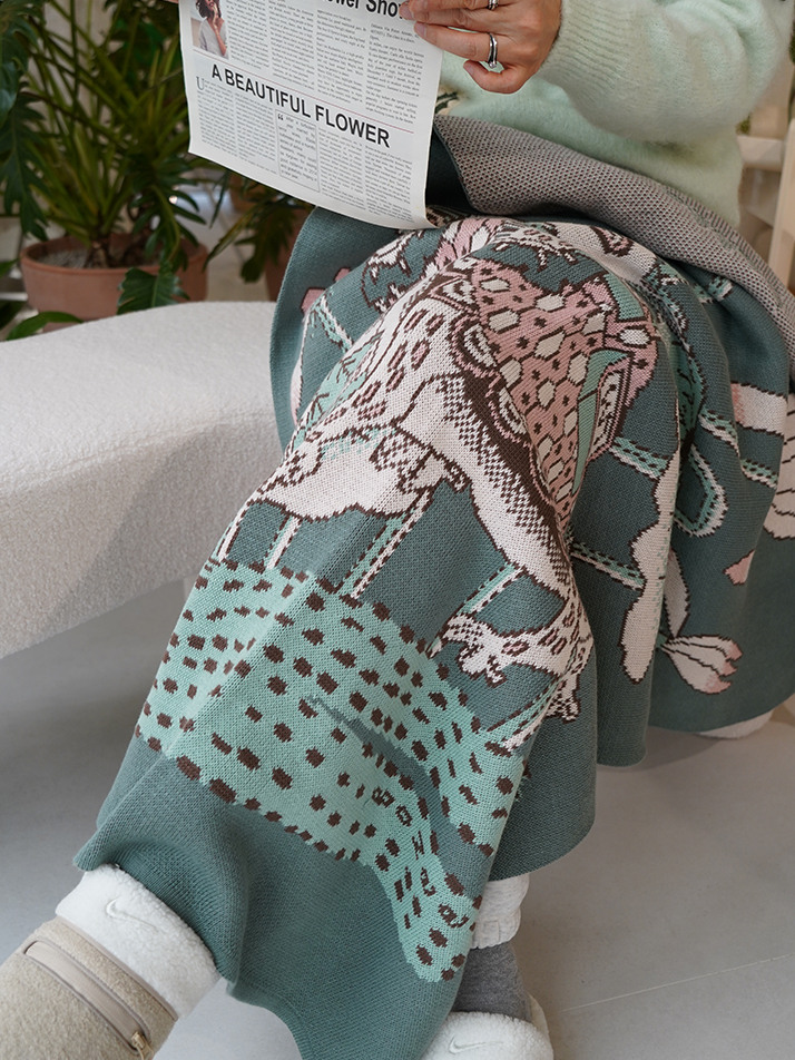 스마일 장생도(거북) 블랭킷