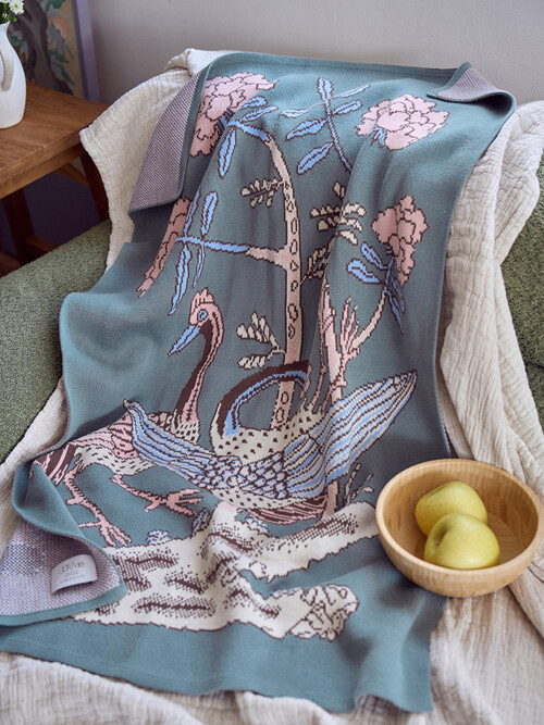 스마일 장생도(학) 블랭킷