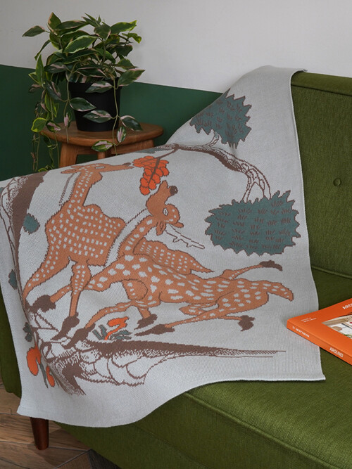 스마일 장생도(사슴) 블랭킷