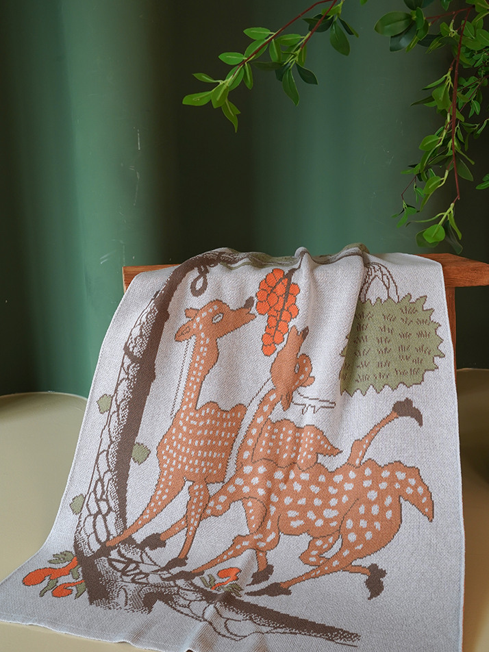 스마일 장생도(사슴) 블랭킷