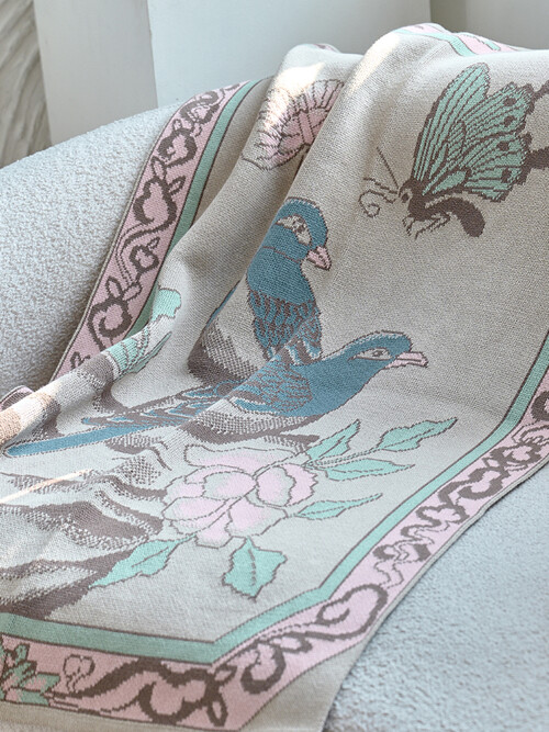 새와 나비커플 블랭킷