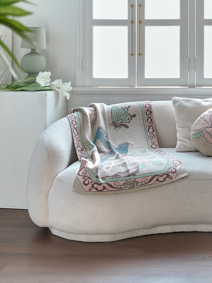 새와 나비커플 블랭킷