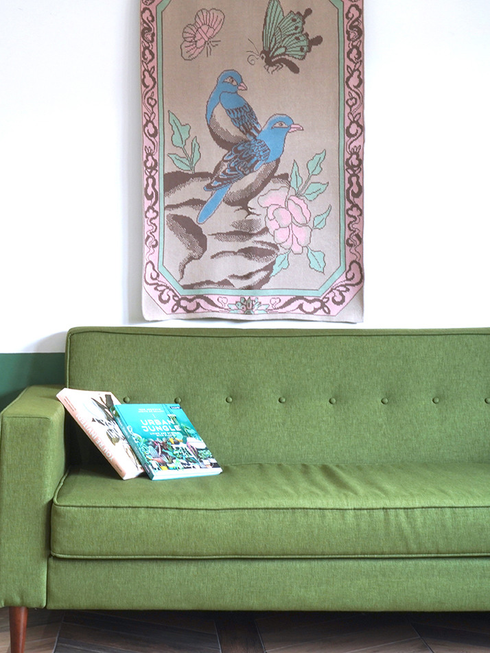 새와 나비커플 블랭킷