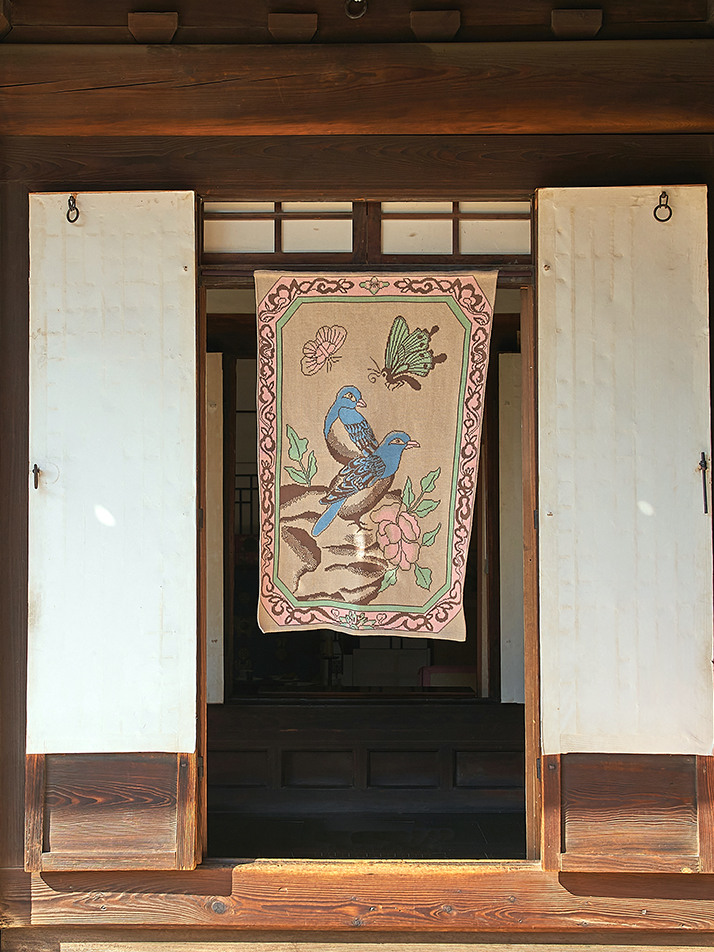 새와 나비커플 블랭킷