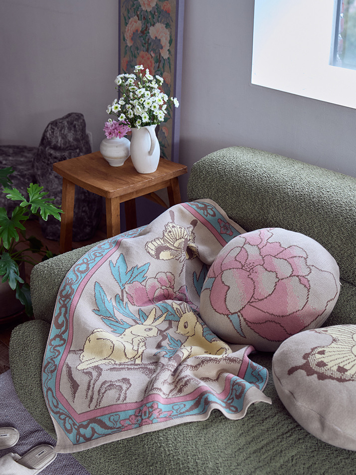 토끼커플 블랭킷