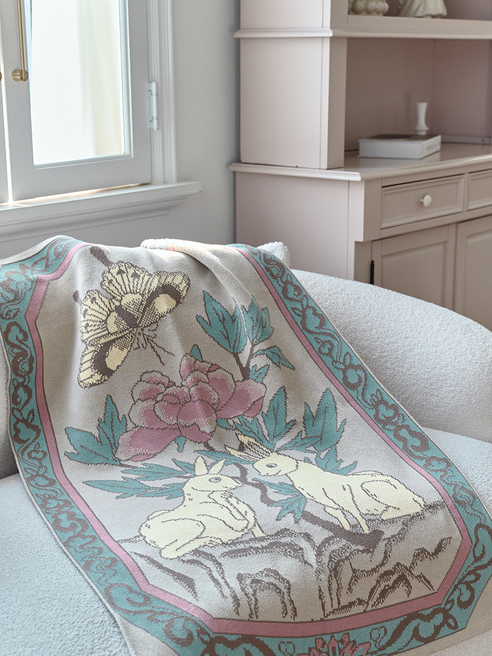 토끼커플 블랭킷