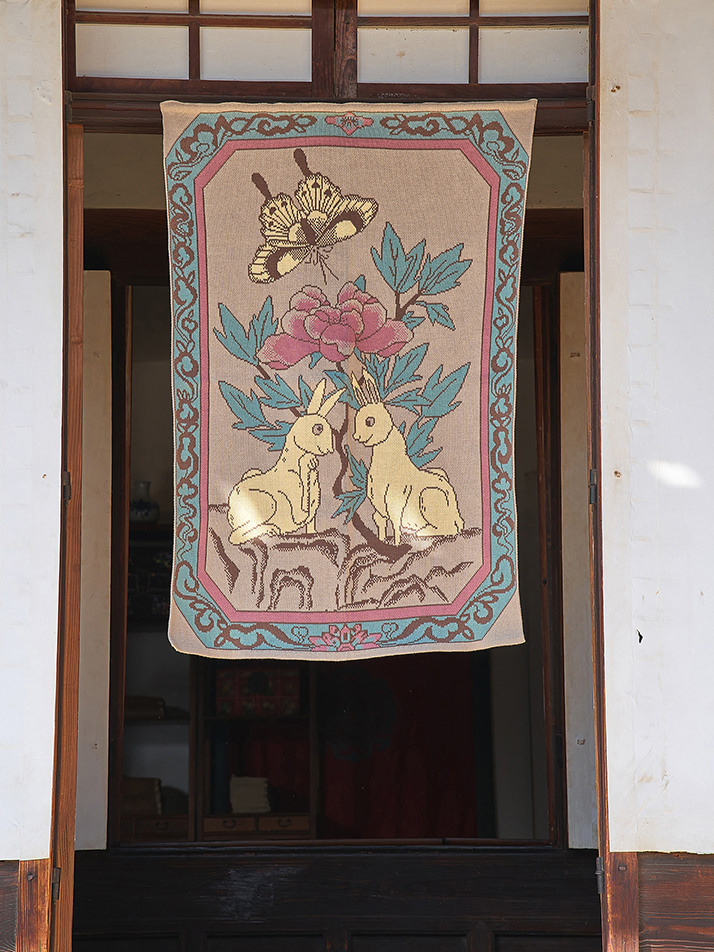 토끼커플 블랭킷