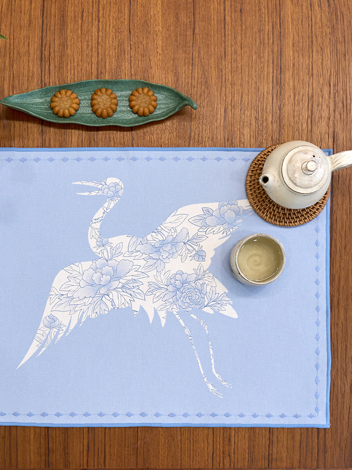 풍요와 축복 테이블 매트 4PCS 세트 (블루)