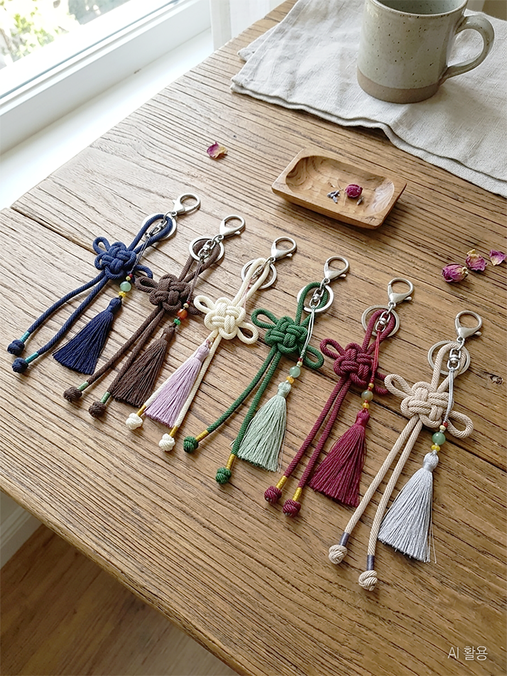 동심결 매듭 키링