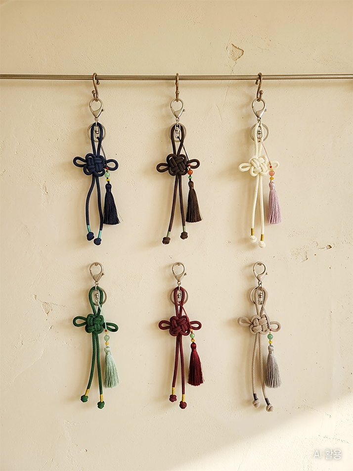 동심결 매듭 키링