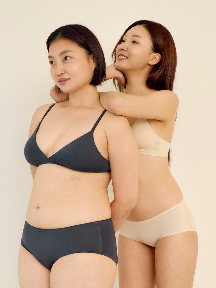 쉬어 브라렛 숨결 브라 팬티 세트