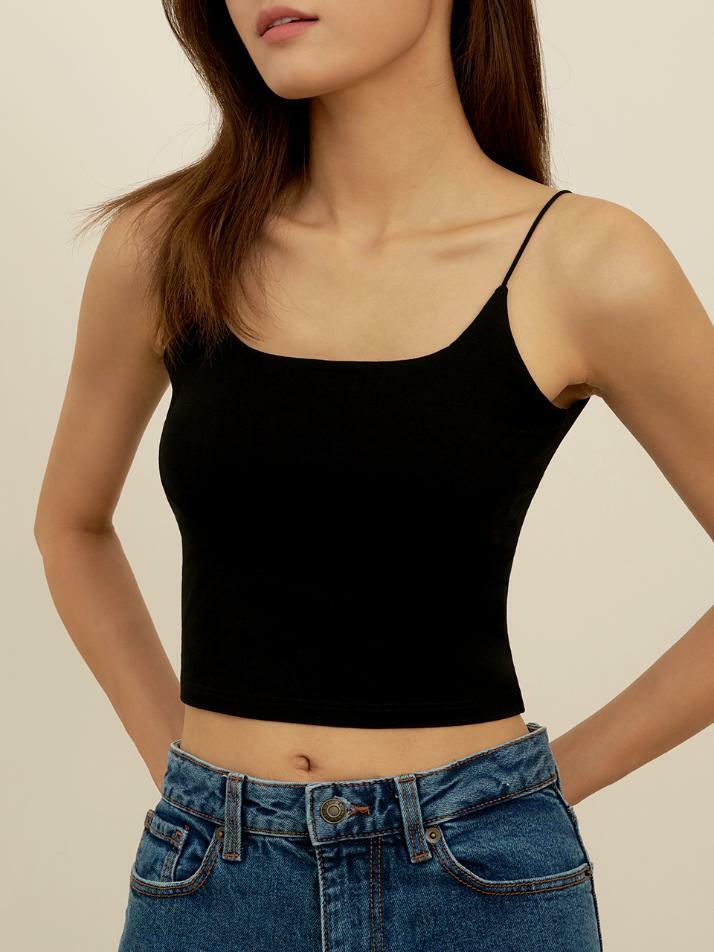 날마다 모달 코튼 캡내장 크롭 백리스 나시