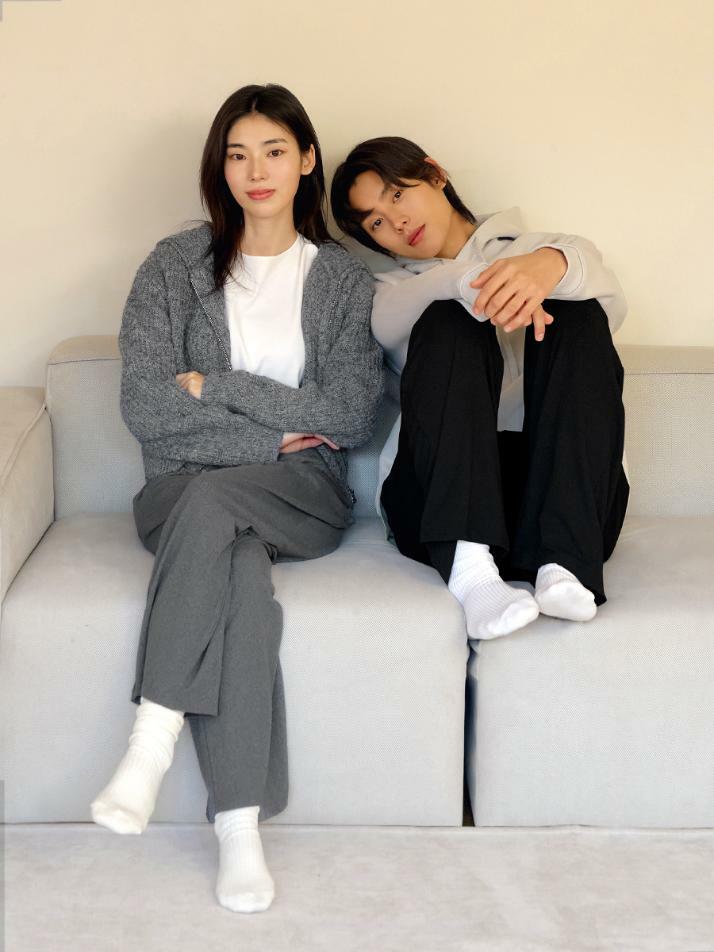 히트터치 홈웨어 커플 파자마 팬츠