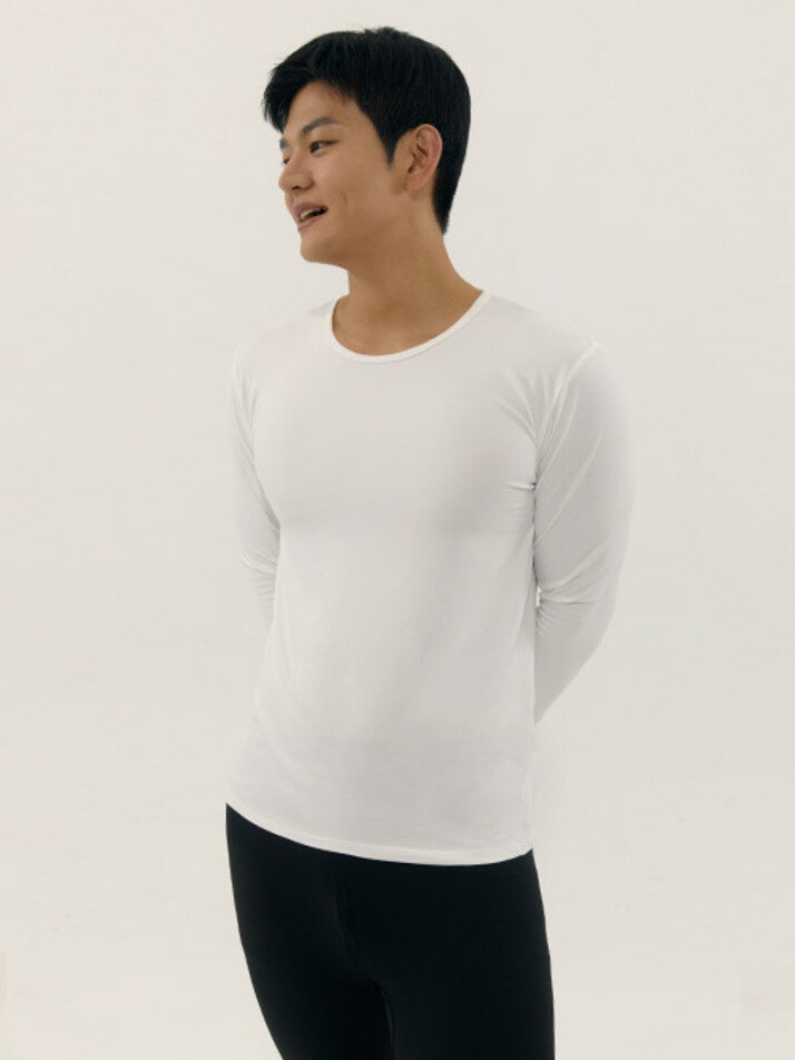 히트터치 발열내의 기모 남자내복 상의 티셔츠