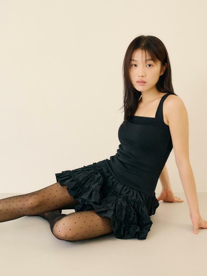 넉넉 시스루 도트 스타킹