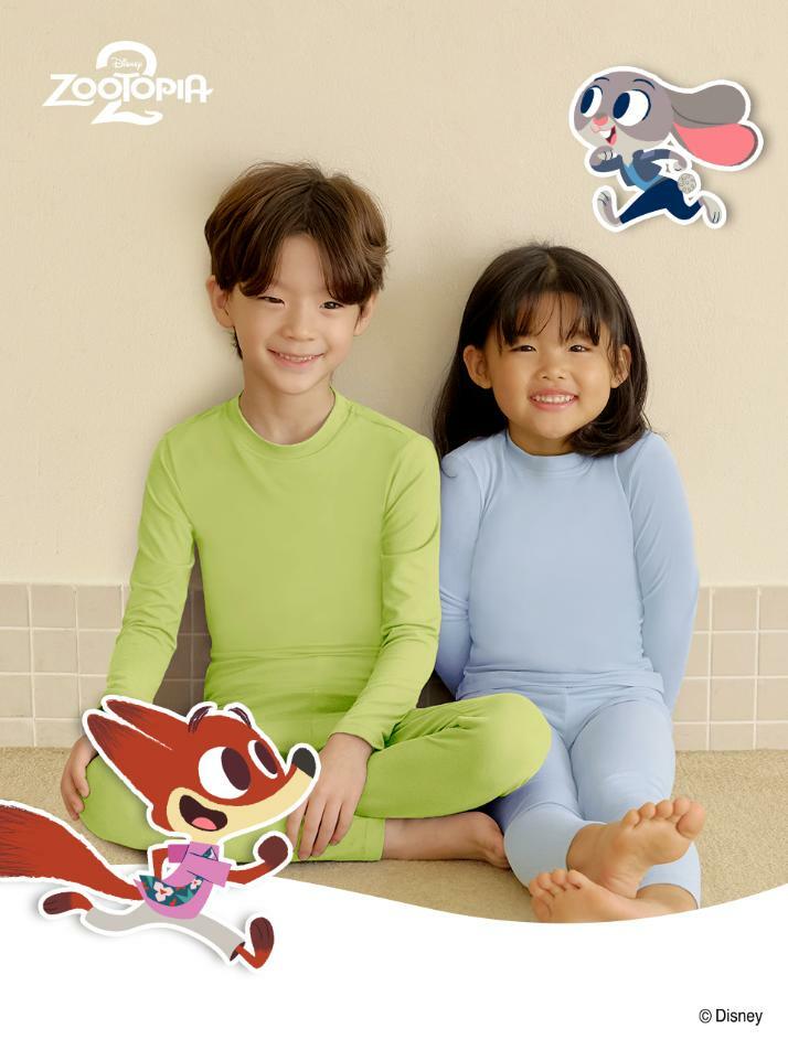 [주토피아2] 유아용 히트터치 키즈 보온 발열내의