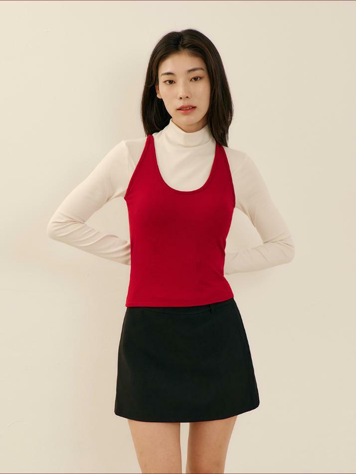 히트터치 홀터넥 기모 브라탑