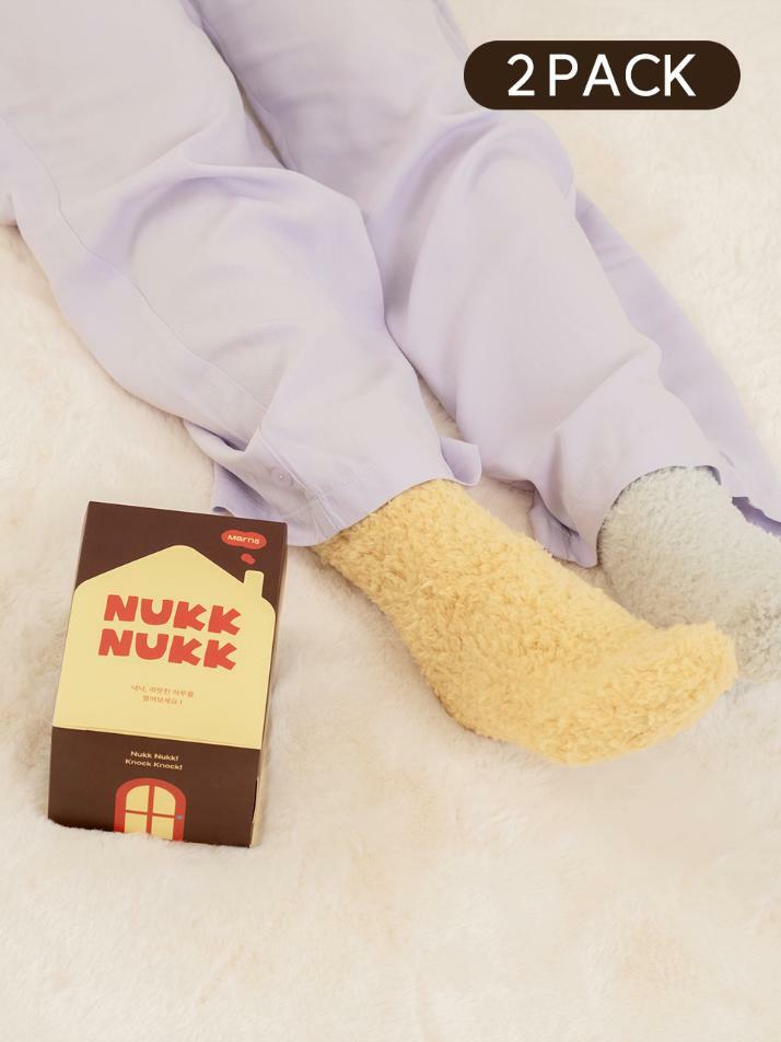 [SET] 넉넉 하우슬립 성인용 빅홈 수면양말 2매입 세트