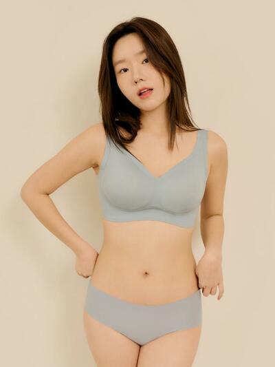 쉬어 브라 글램 커버업 심리스 팬티 세트