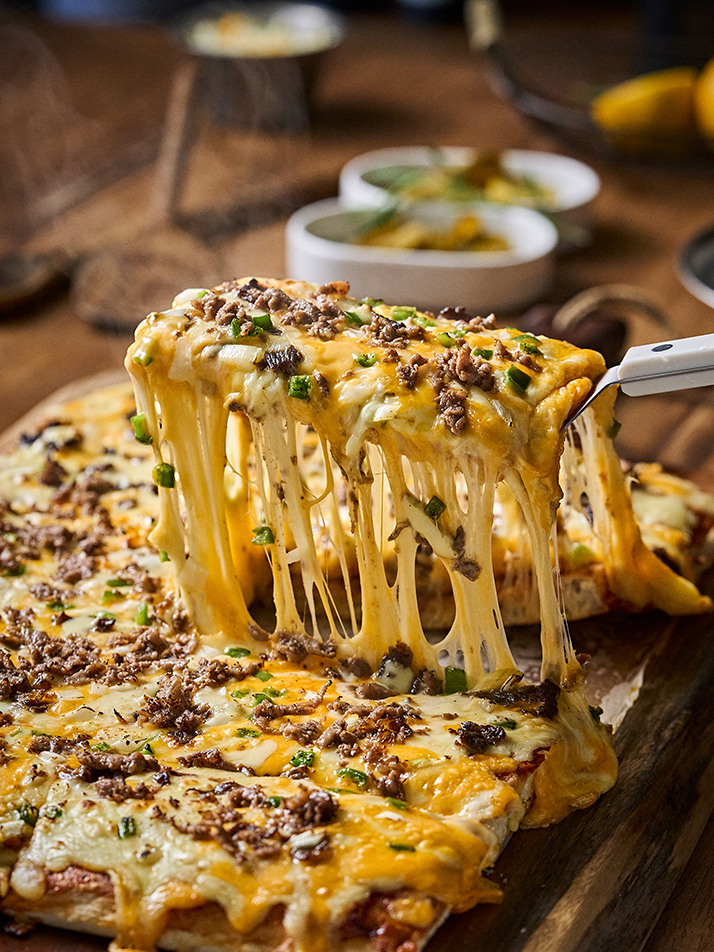 [핏제리아오] 노엣지 이탈리안 사각 피자 맛보기 구성 4팩