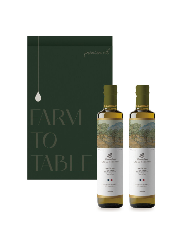 [프랑스 올리브오일] 샤토 드 프로방스 엑스트라버진 선물세트 250ml 2병