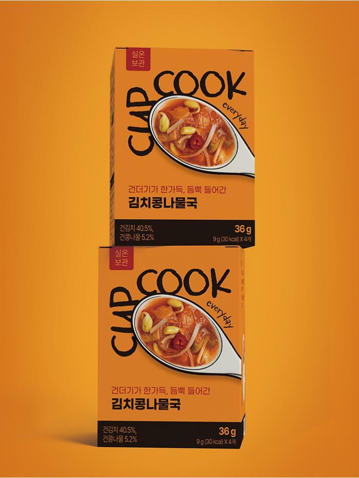국산김치로 끊인 국보다 더 진한 프리미엄 컵쿡에브리데이 김치콩나물국(4p)*2개