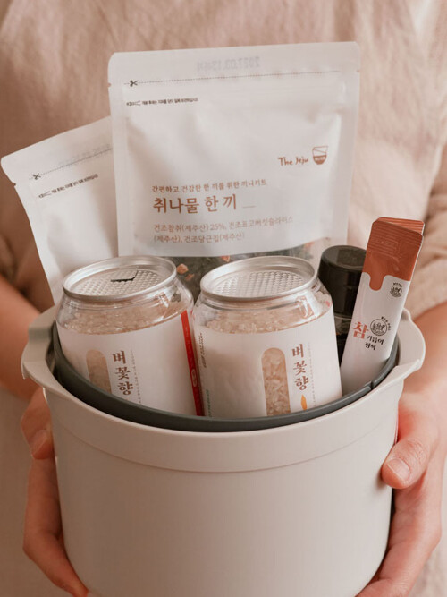 건강 자연밥상 제주 취&유채나물 솥밥 조리키트 4인용(2인*2회분)