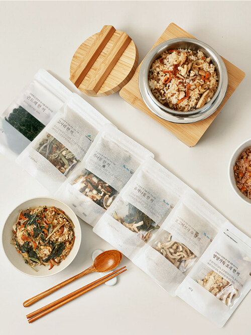 잇더밀 건강 나물 곤드레/유채/취/표고무/영양오곡/고사리 6종 솥밥용나물 선물세트