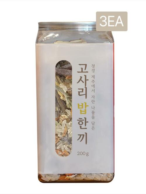 한 캔에 담은 쌀&나물 MIX_잇더밀 제주 고사리 밥 한끼 3개
