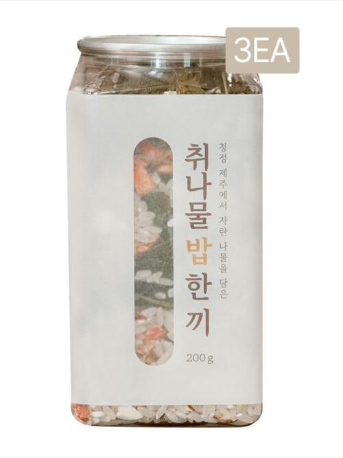한 캔에 담은 쌀&나물 MIX_잇더밀 제주 취나물 밥 한끼 3개